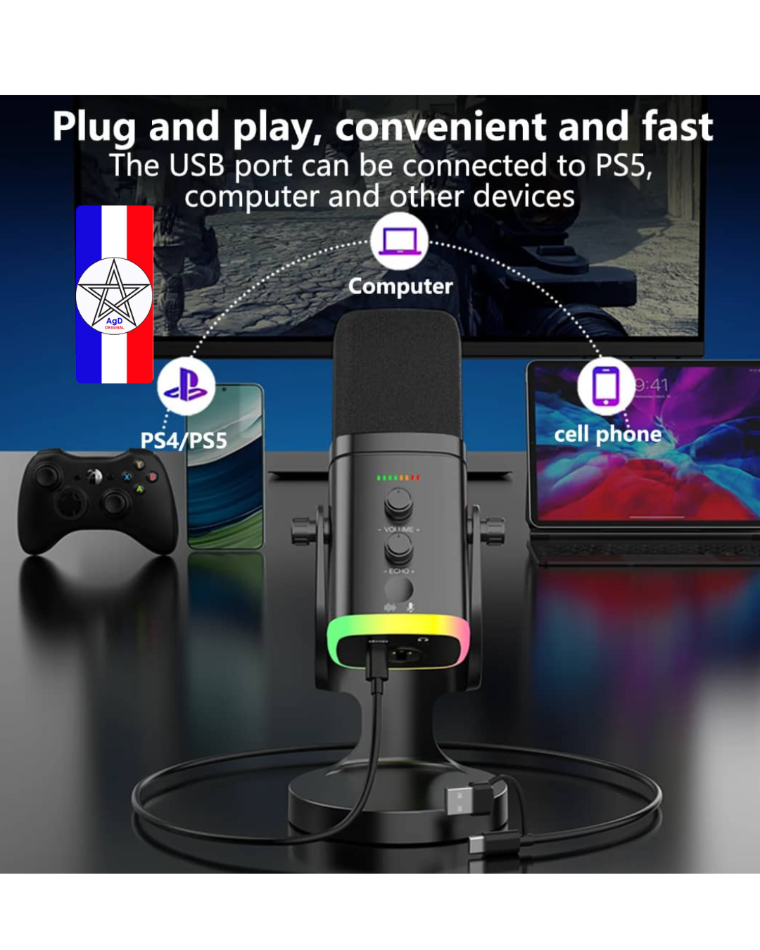 Microphone USB RGB – Image 6