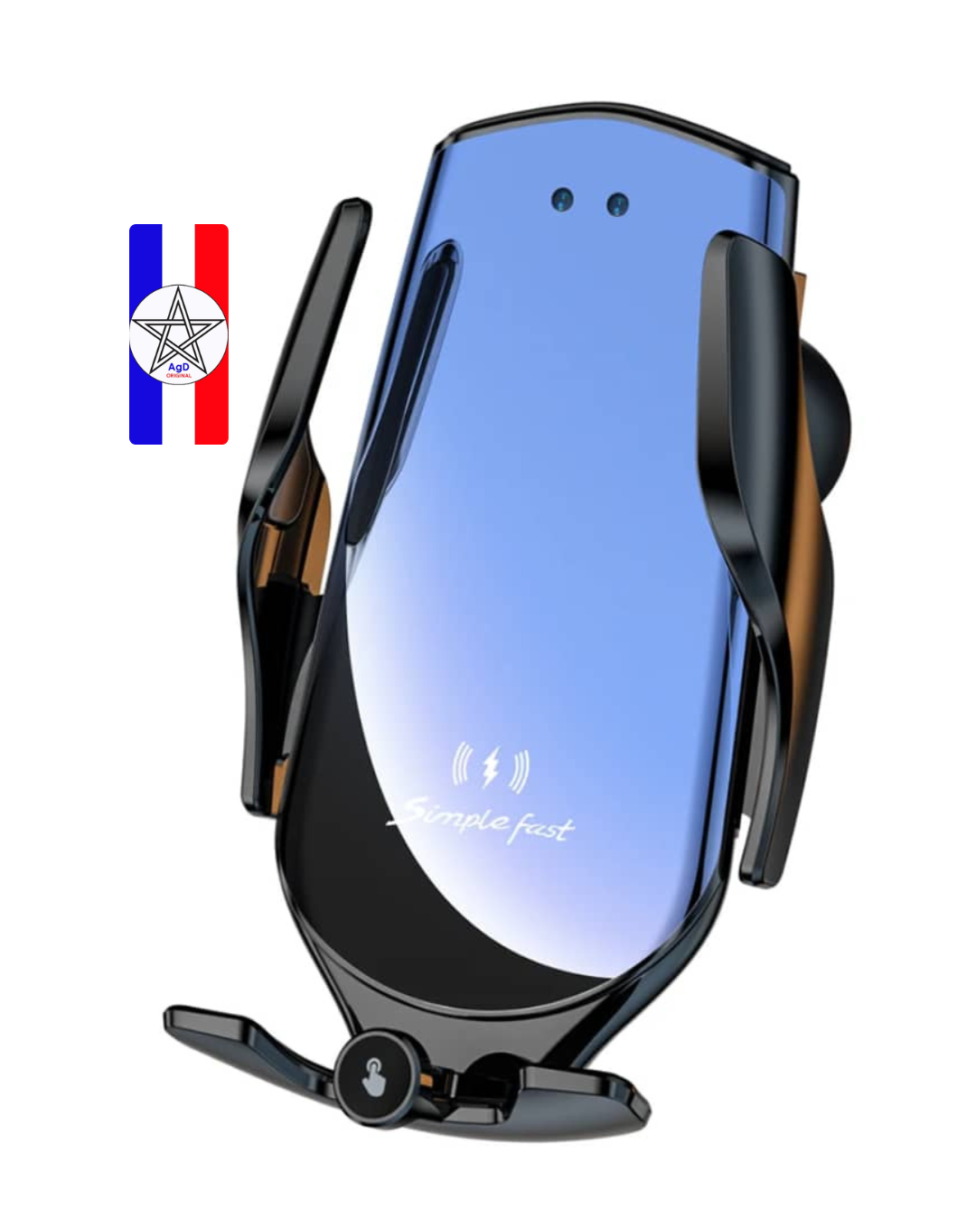 Support de Téléphone pour Voiture avec Charge sans Fil