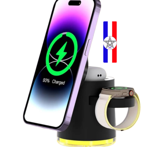  Support de Charge sans Fil Magnétique 4-en-1