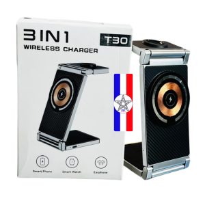 Station de Charge Sans Fil Magnétique 3-en-1