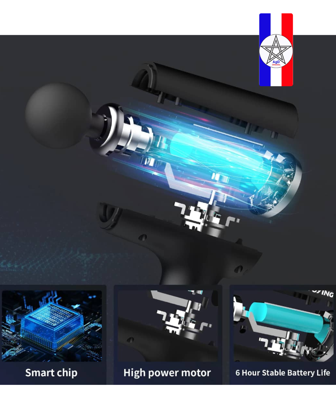 Compact Power Massager KH-920 – Image 6