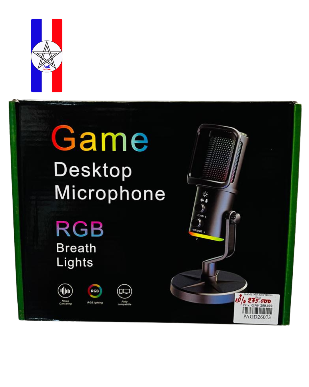 Microphone USB de Bureau avec Eclairage RGB – Image 8