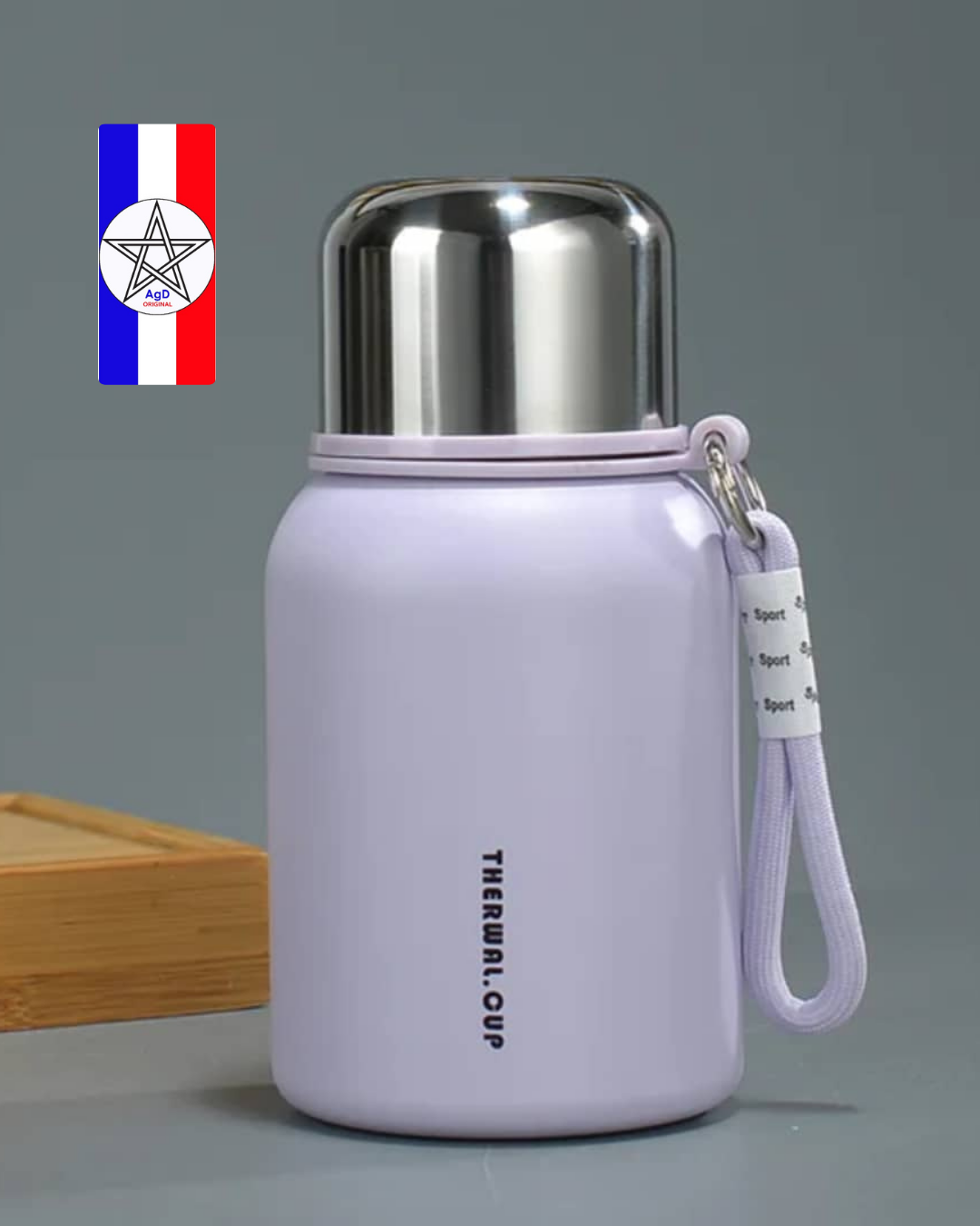 Bouteille Isotherme Mauve – Image 2