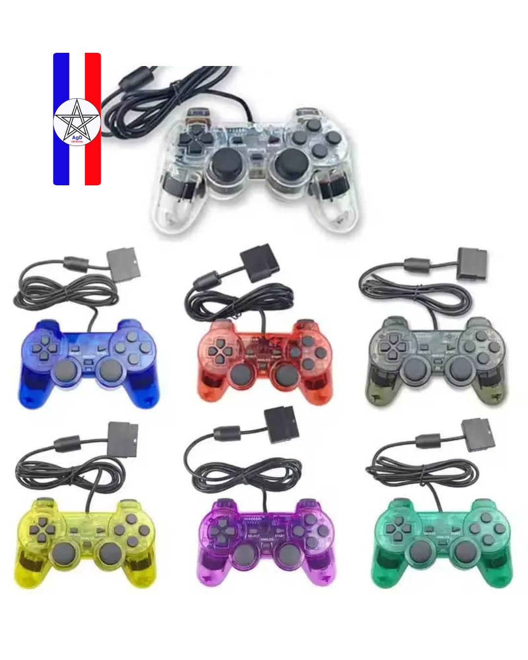 Manette compatible PlayStation 2 (PS2) – Image 2