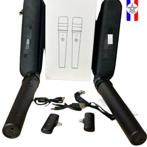 Microphone sans fil double – Kit d’interview