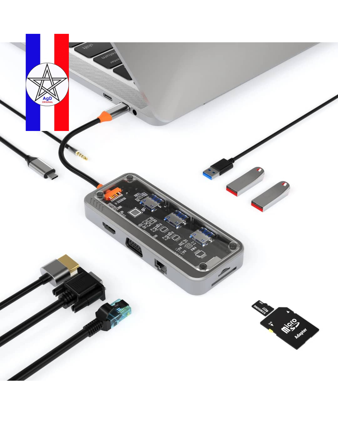 Adaptateur Multifonction SW10V 10-en-1 USB-C Hub – Image 4